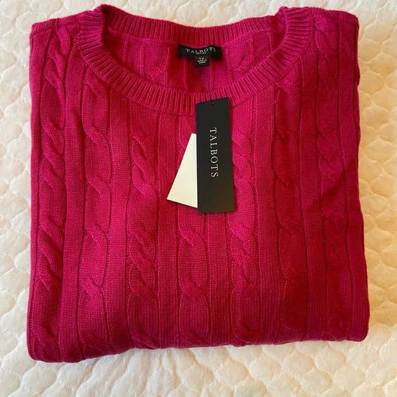 Talbots Sweaters - Talbots Lambswool Pullover Sweater Pink - BNWTs